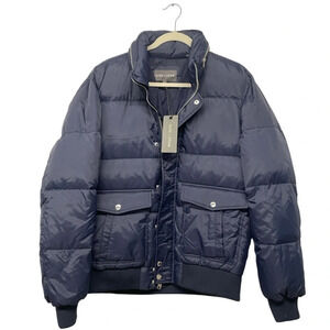 NWT Nordstrom Slate & Stone Navy Hooded Down Jacket